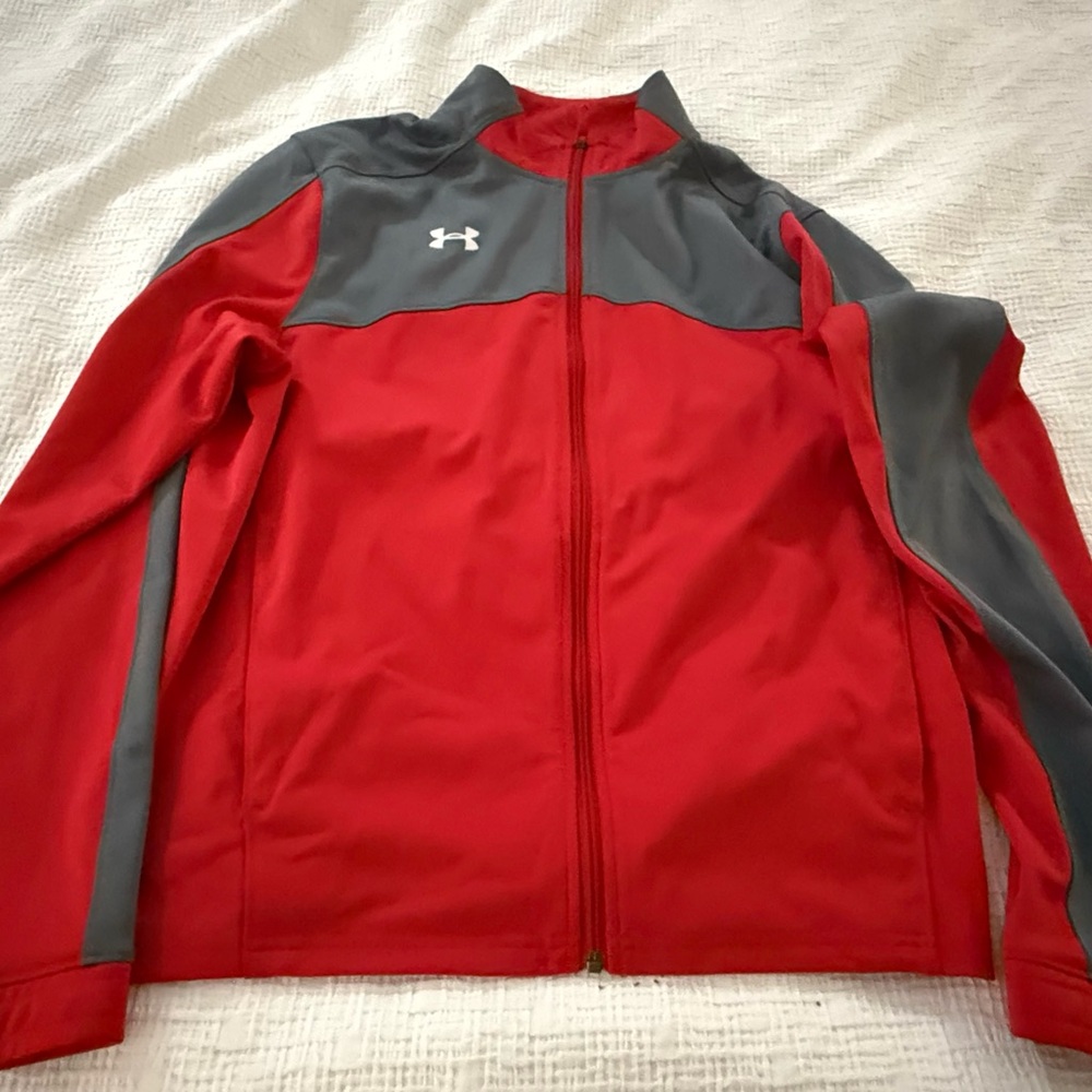Under Armour Men's Performance Jacket in Red and Gray